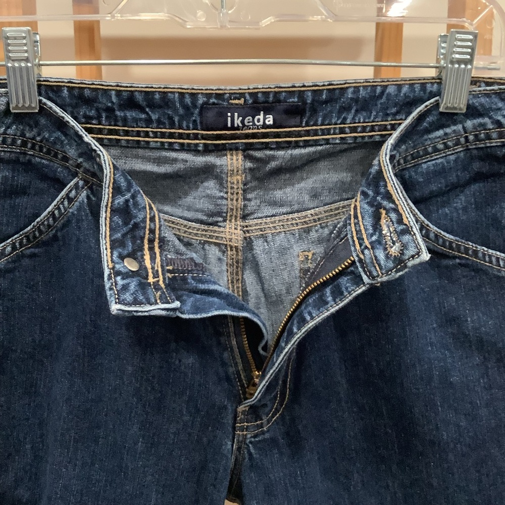 Vintage 90s IKDEA Denim Jeans Jorts Capris Made in Canada 🇨🇦 Size 29 - Picture 4 of 13